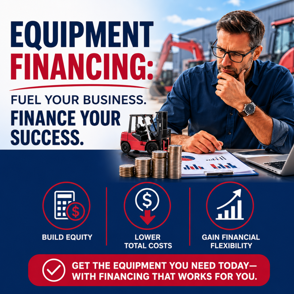 Equipment Financing Benefits. Construction and Industrial Equipment.